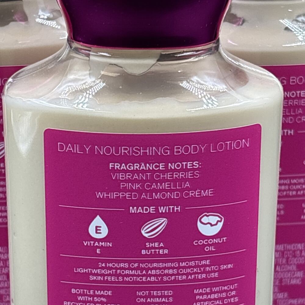 NEW Bath & Body Works Lot of 3 Bottles Perfect In Pink Daily Body Lotion Cream - Picture 3 of 3